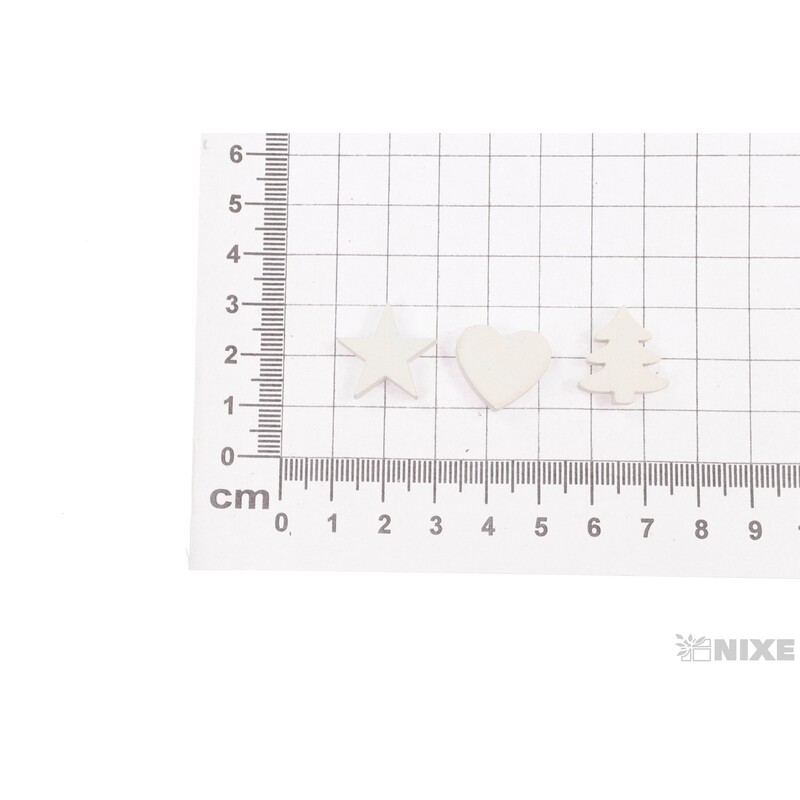 VÁNOCE D 48ks 1,5cm*BÍLÁ