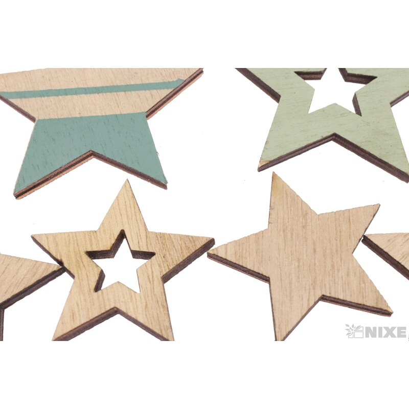 HVĚZDA D 26ks 3-5cm*MIX BAREV