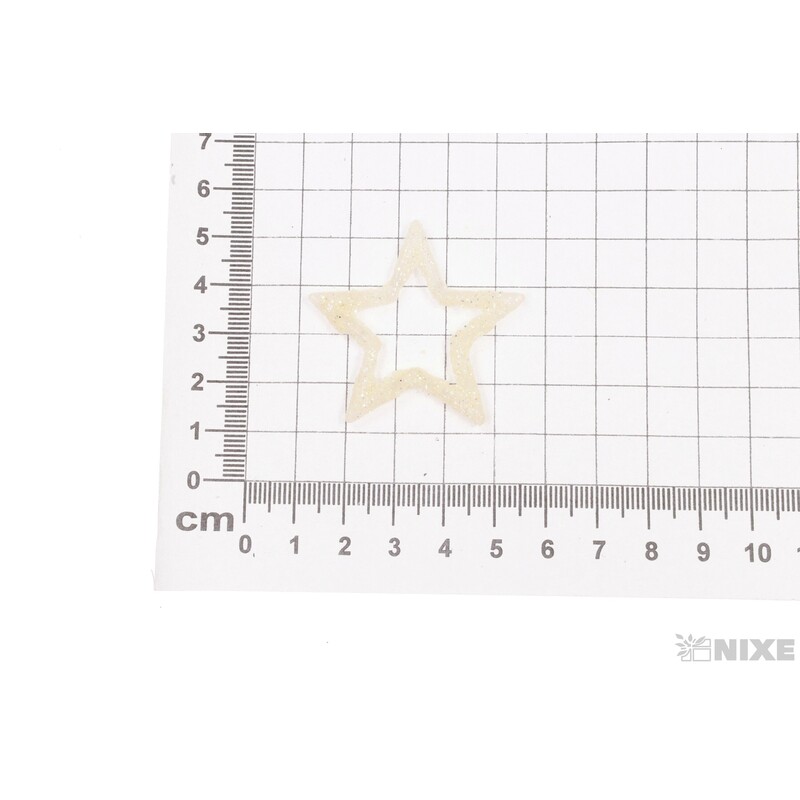 HVĚZDA 12ks 4cm*BÍLÁ