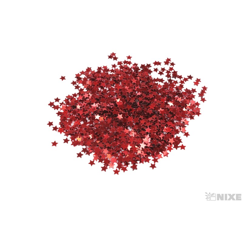 BROKÁT HVĚZDIČKY 20g*ČERVENÁ