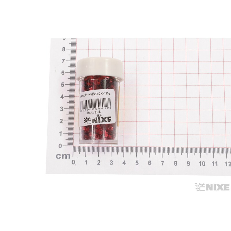 BROKÁT HVĚZDIČKY 20g*ČERVENÁ