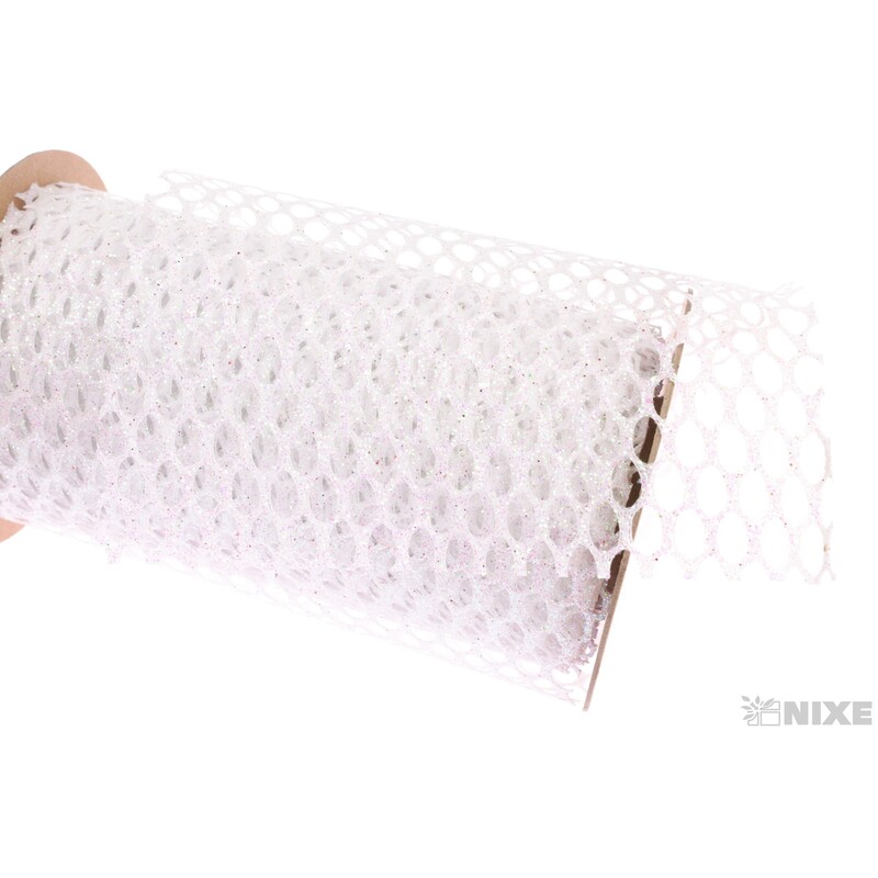 STUHA BROKÁT 12cmx5yd*BÍLÁ