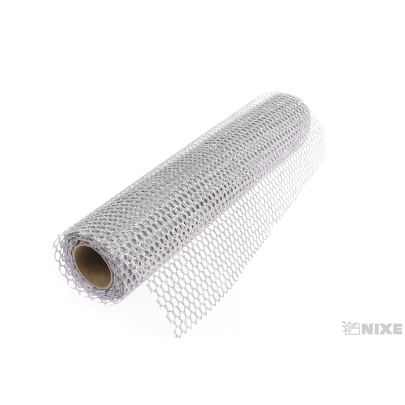 ROLE SÍŤ 36cmx5yd*STŘÍBRNÁ