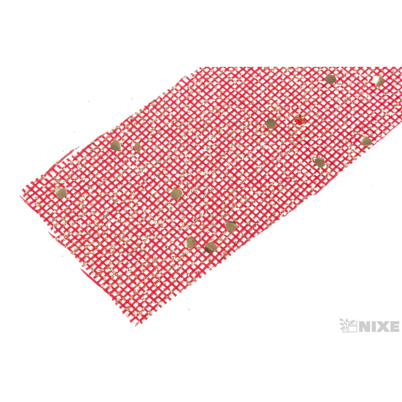 STUHA JUTA BROKÁT 4cmx7yd*ČERVENÁ