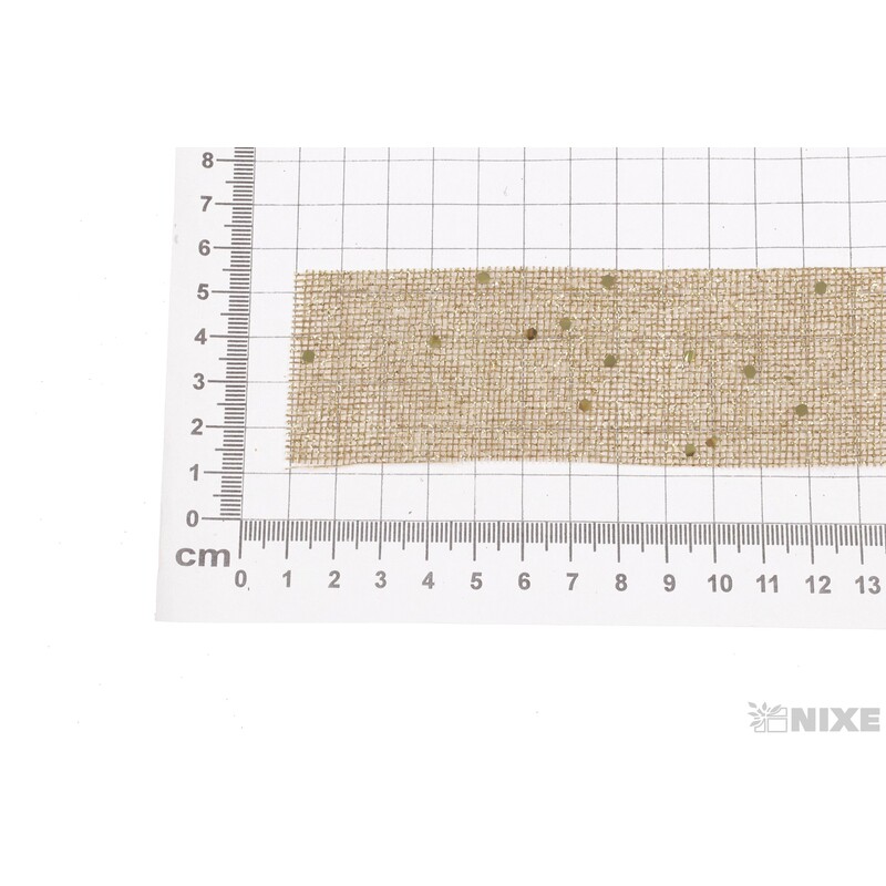 STUHA JUTA BROKÁT 4cmx7yd*ZLATÁ