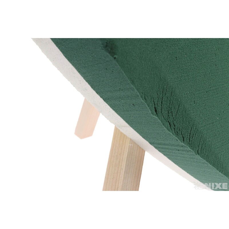 SRDCE STOJAN PLNÉ 38x33x6cm*ZELENÁ