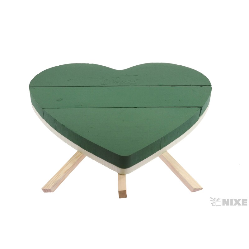 SRDCE STOJAN PLNÉ 63x6cm*ZELENÁ