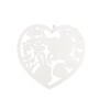 ZÁVĚS SRDCE 20x19,5cm*BÍLÁ