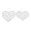 ZÁVĚS SRDCE 19x20cm*BÍLÁ