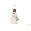 ZÁVĚS SNĚHULÁK D 8,5x15cm*ŠEDÁ