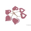ZÁVĚS D SRDCE 7cm 6ks*RŮŽOVÁ