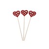 ZÁPICH D SRDCE 6x26cm 6ks*ČERVENÁ