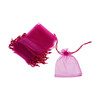 SÁČEK ORGANZA 10x13cm*RŮŽOVÁ TM.