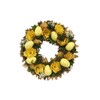 VĚNEC ZDOBENÝ 28cm*ŽLUTÁ