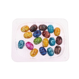 KORÁLKY 2cm 50g S DIRKOU*MIX BAREV