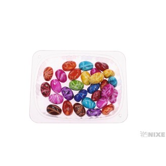 KORÁLKY 2cm 50g S DIRKOU*MIX BAREV