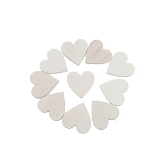 SRDCE D 5,5cm 10ks*BÍLÁ