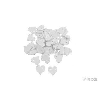 SRDCE 2,5cm 50ks*BÍLÁ