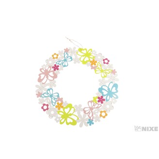 ZÁVĚS KRUH MOTÝL 45cm*MIX BAREV