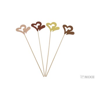 ZÁPICH D SRDCE 7x6x31cm 5ks*MIX BAREV