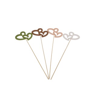 ZÁPICH D SRDCE 10x8x35cm 5ks*MIX BAREV