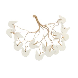 ZÁVĚS SLEPICE 2,5x3,5cm 15ks*BÍLÁ