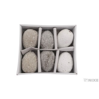 VAJÍČKA KERAMIKA 9cm 4ks*MIX BAREV