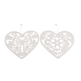 ZÁVĚS SRDCE 19x20cm*BÍLÁ
