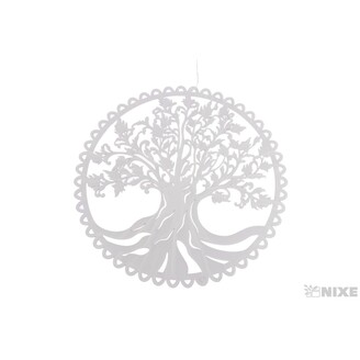 ZÁVĚS KRUH STROM 30cm*BÍLÁ