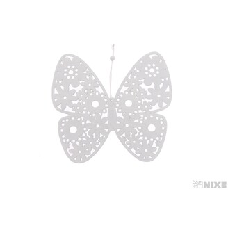 ZÁVĚS MOTÝL 19x18cm*BÍLÁ