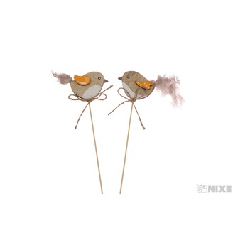 ZÁPICH PTÁČEK 6x5x29cm 8ks*MIX BAREV V+