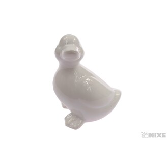 KACHNA KERAMIKA 6x11x8cm*BÍLÁ