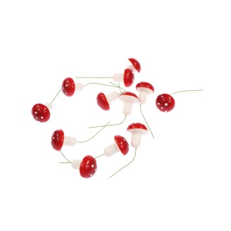 MUCHOMŮRKA DRÁT 3x8cm 12ks*ČERVENÁ