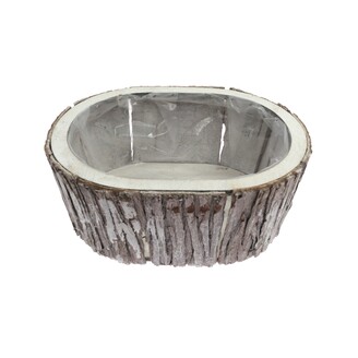 OBAL KŮRA  OVÁL 22x16x9cm*BÍLÁ