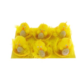 KUŘÁTKA 7x5cm 6ks*ŽLUTÁ