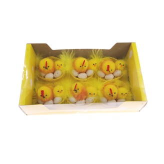 KUŘÁTKA 6x5cm 6ks*ŽLUTÁ