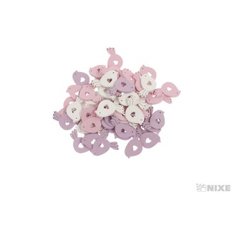 PTÁČEK D 3cm 60ks*MIX BAREV