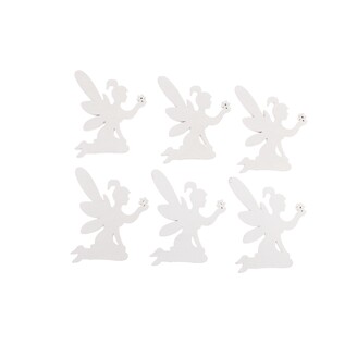 VÍLA D 7x10cm 6ks*BÍLÁ