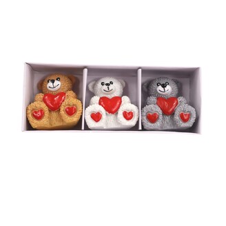 MEDVÍDEK 5x5cm 3ks*MIX BAREV