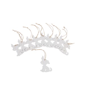 ZÁVĚS PES 05x07cm*BÍLÁ