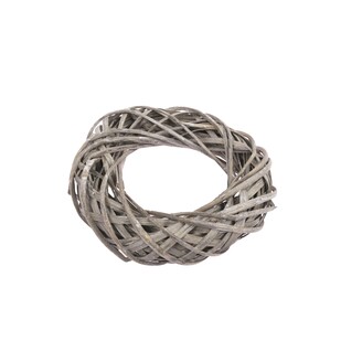 VĚNEC PROUTĚNÝ 25cm*ŠEDÁ