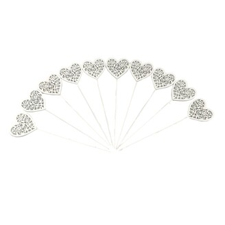 ZÁPICH SRDCE 7x7x27cm 10ks*BÍLÁ