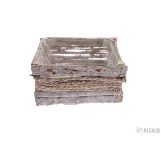 OBAL KŮRA OBDÉLNÍK 26x20x13cm*BÍLÁ