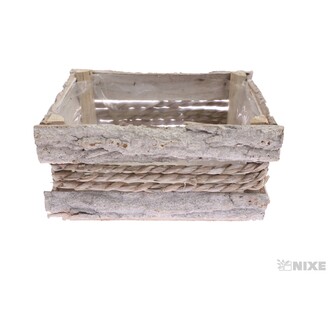 OBAL KŮRA OBDÉLNÍK 22x15x12cm*BÍLÁ