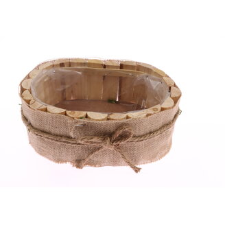 OBAL D JUTA OVÁL 23x14x09cm*