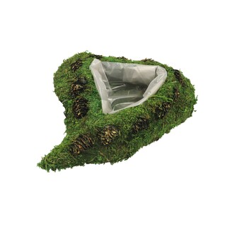 SRDCE RÉVA 33x25cm*ZELENÁ+HNĚDÁ