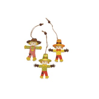 ZÁVĚS STRAŠÁK 3ks 6x9cm*MIX BAREV