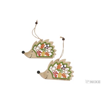 ZÁVĚS JEŽEK 2ks 12x8cm*MIX BAREV