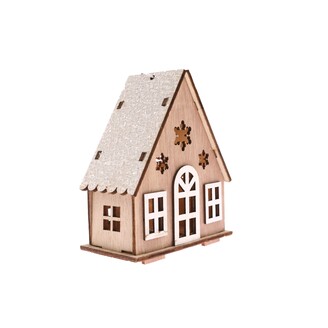 ZÁVĚS SVÍTÍCÍ DOMEČEK 8x10cm V+