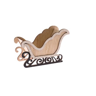 SÁŇKY DŘEVO 13cm*MIX BAREV